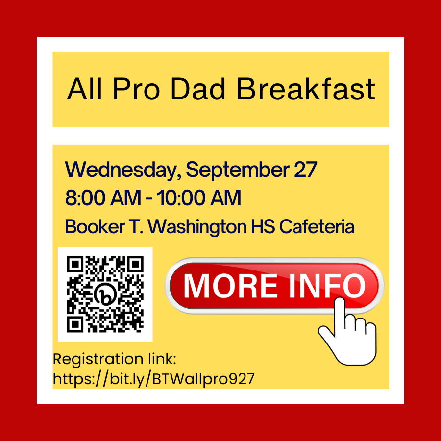  BTW All Pro Dad Breakfast, click for more information or to register